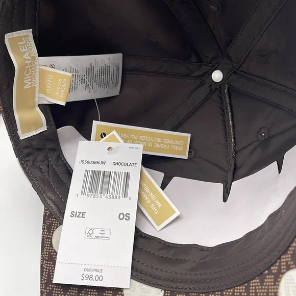 Michael Kors Women's Baseball Cap Hat Adjustable OS Chocolate BROWN DOTS
NWT - Picture 4 of 16